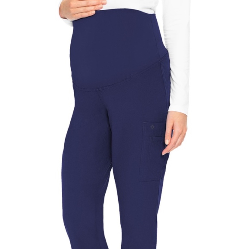Med Couture Navy Women's Maternity Pant Size Small